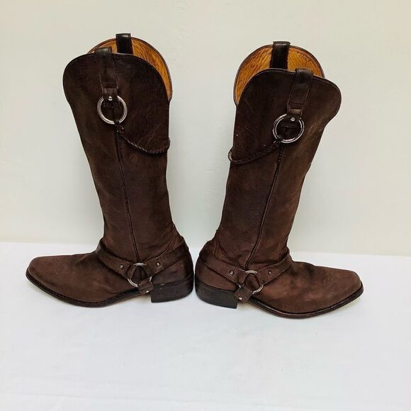 GOLDEN GOOSE LEATHER BOOTS BROWN SIZE 10 EUC - Picture 2 of 10